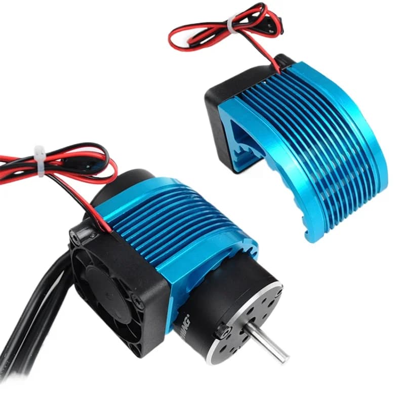 Dissipatore di calore del motore in lega di alluminio CNC 4010 40*40mm Ventola per motore brushless 42mm Hobbywing Leopard Castle 4274 1515 812 T8 4268 4272