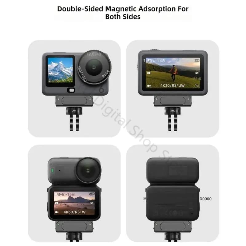 96BA Quick Release Mount For Action Camera 360 Rotation for Action 6 Adapter