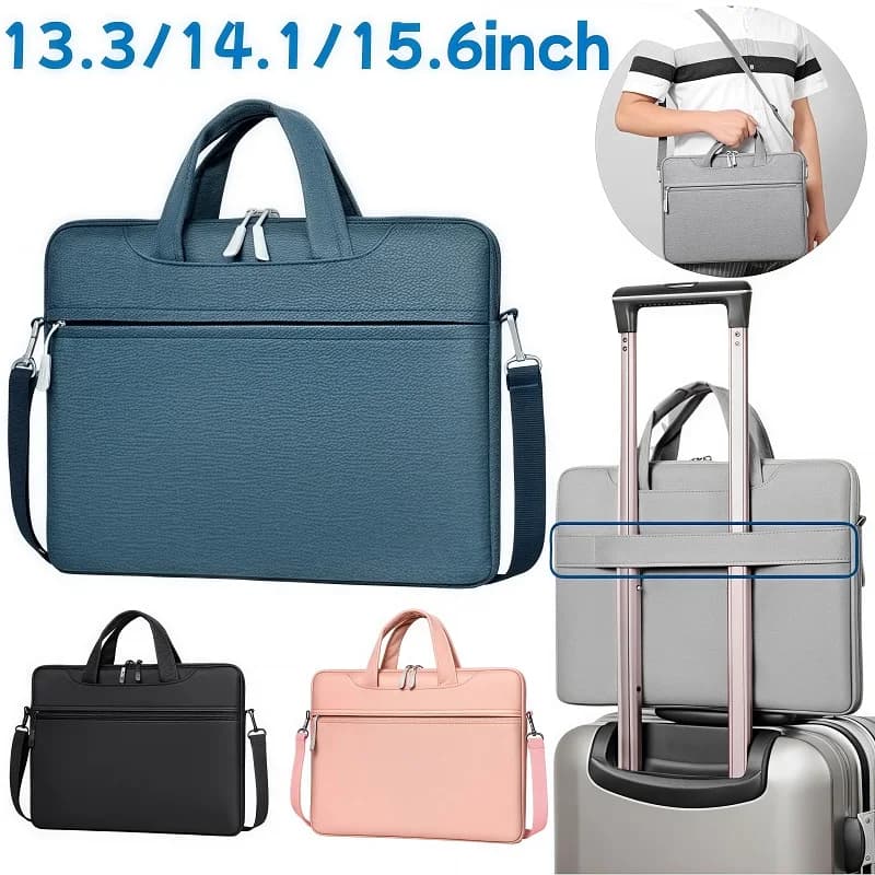 Borsa per laptop Custodia per notebook Borsa a tracolla per M1 M2 14 15 15 17 pollici MacBook Air Pro Huawei Asus Dell Valigette per notebook