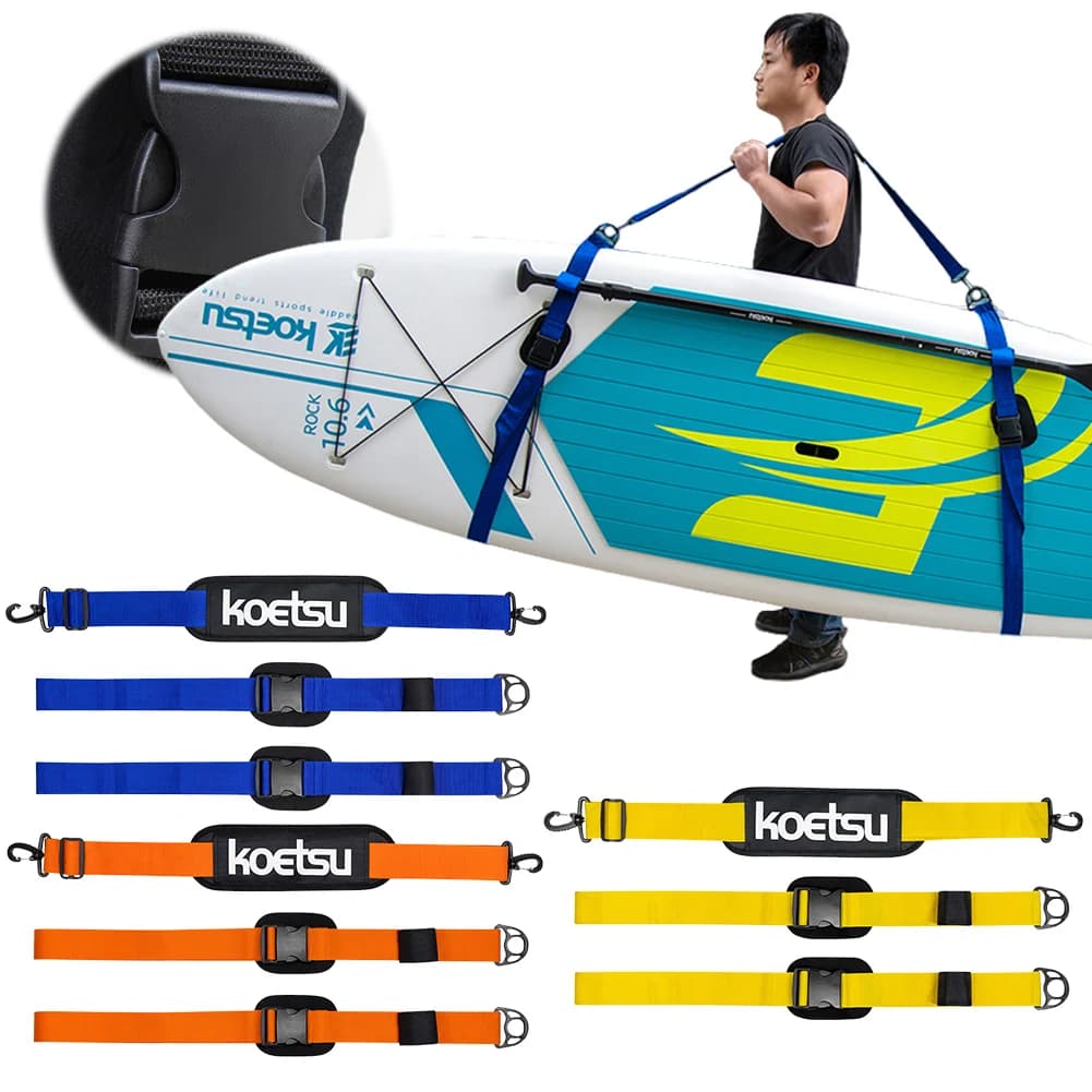 Cinghia di Trasporto Regolabile per Paddle Board, Tracolla per Tavola da Surf, Supporto per Kayak
