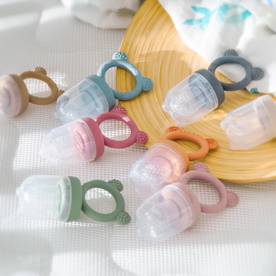 Ciuccio per bambini copertura per mangiatoia per frutta in Silicone Bebe capezzolo frutta fresca cibo verdura alimentazione succhietto accessori per bambini neonato