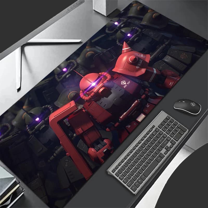 Tappetino per mouse Mechanical Warrior G-gundam Z-zaku II per laptop, tastiera anime, tappetino per mouse, tastiere, decorazione per gamer, tappetino da scrivania