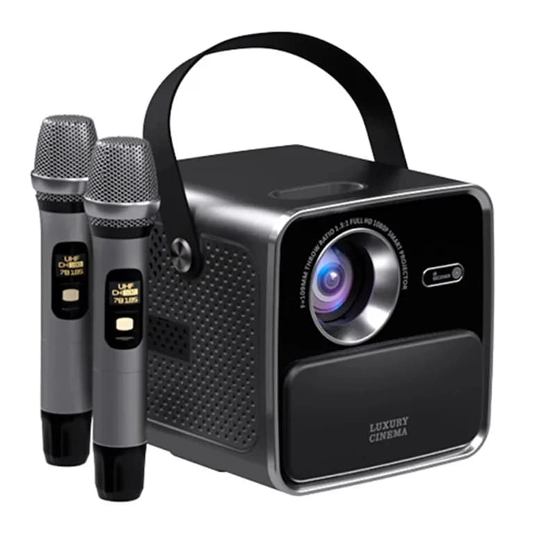 2025 Nuovo Arrivo G2 Wireless Karaoke Mini Proiettore 4K HD Nativo 1080P Doppio WiFi Lampada A LED Schermo A Specchio Home Theater Uso Esterno