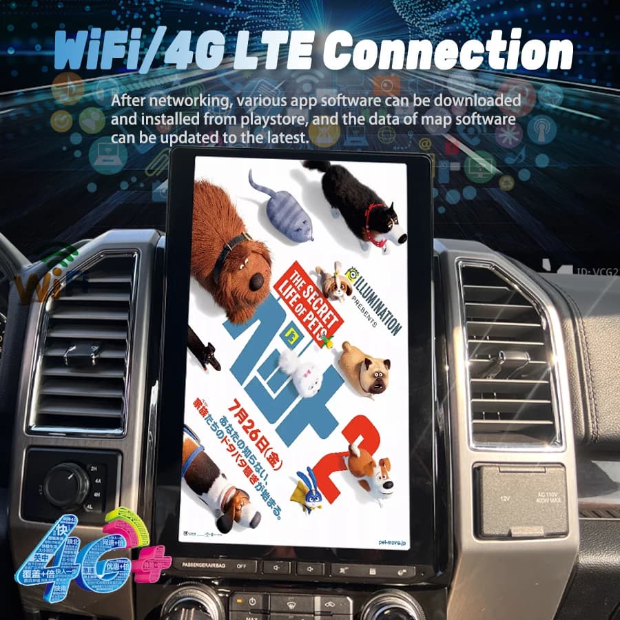 14.6inch Android Auto For Ford F150 F-150 F250 2015-2021 Stereo Car Multimedia Player GPS Autoradio Wireless Carplay Navigation