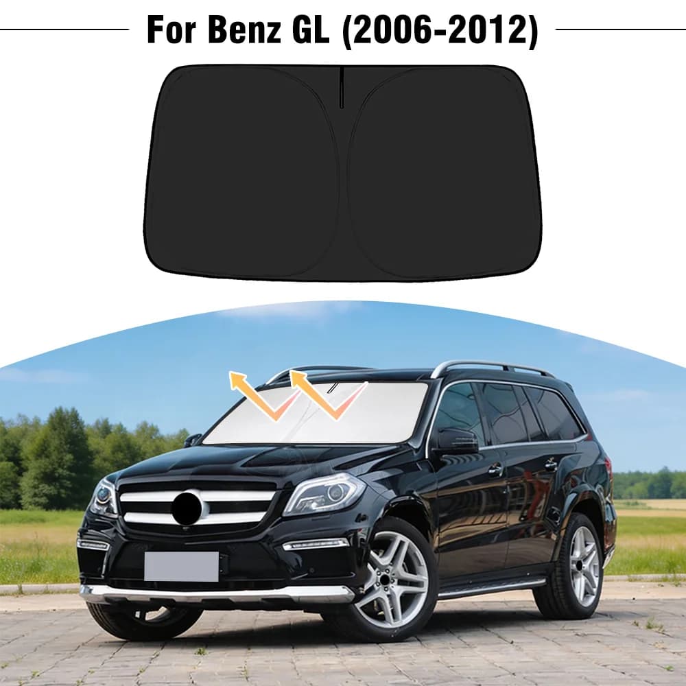 Parasole per Parabrezza Auto Mercedes Benz GL 2006-2012, Copertura Protettiva UV per Finestrino Anteriore, Accessori
