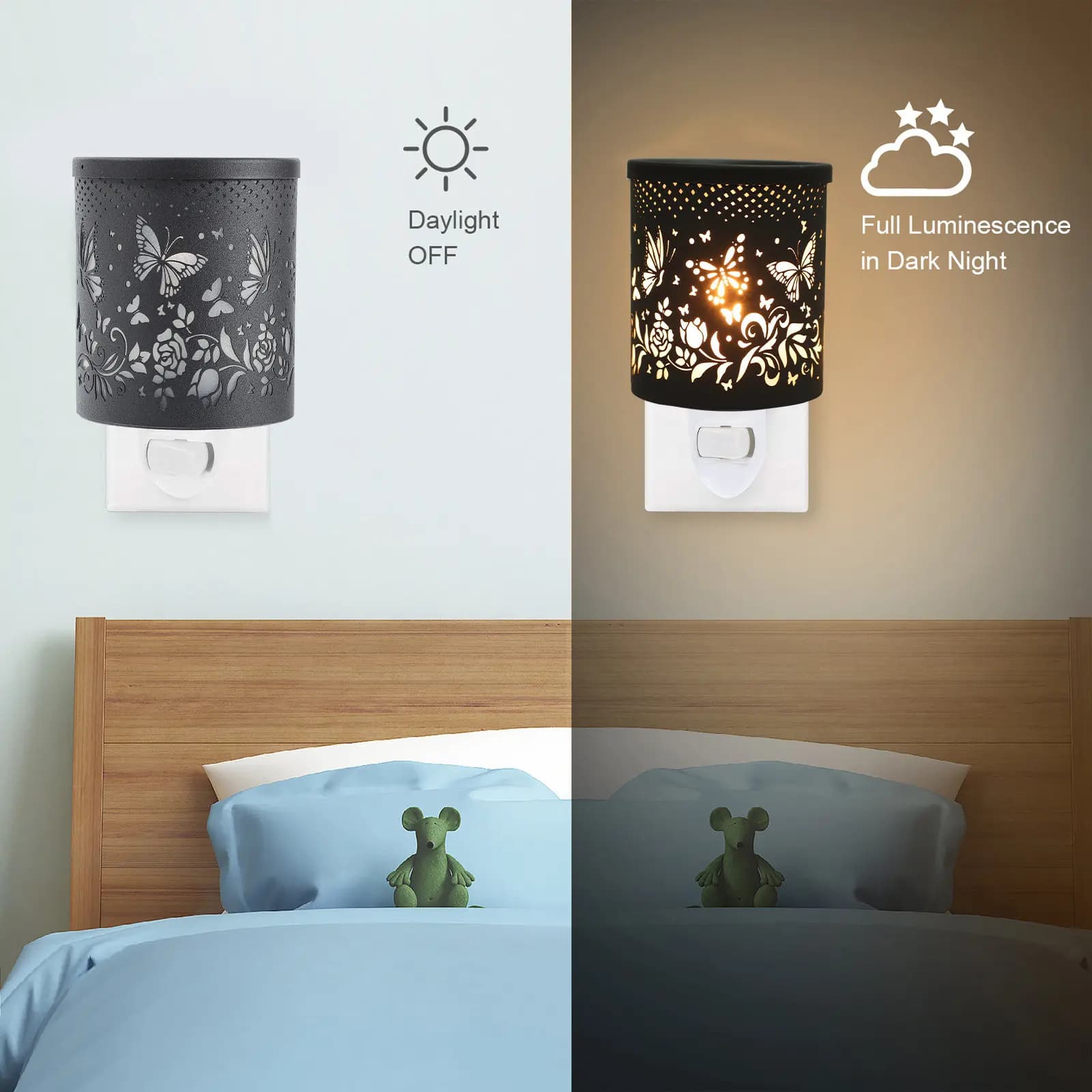 Lampada Scaldacera Profumata da 1 Pezzo, Scaldacera Decorativo Domestico, Luce Notturna per Aromaterapia, Uso Multifunzionale per la Stanza
