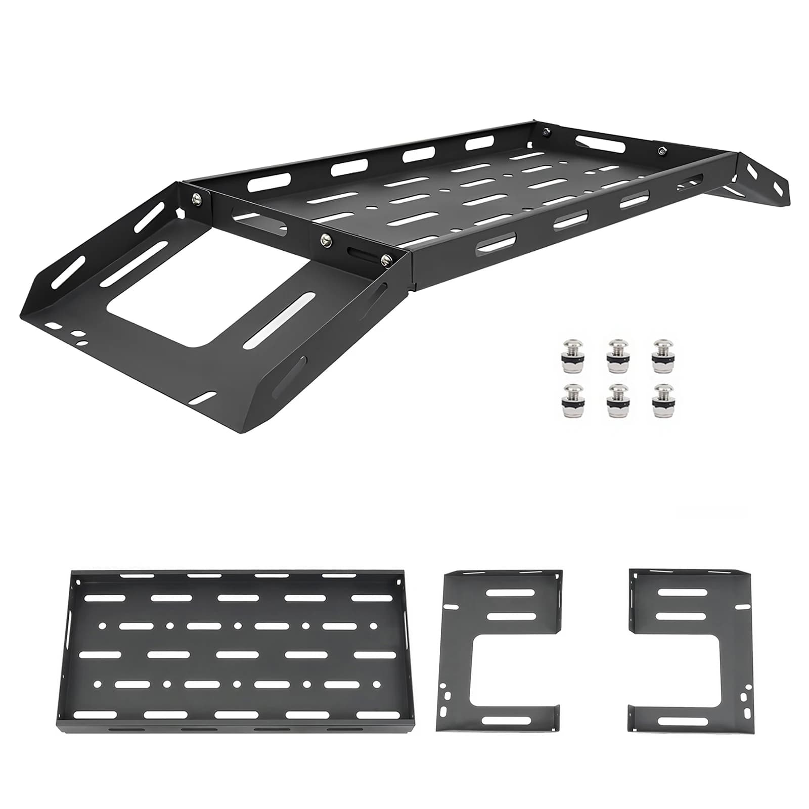 Rear Trunk Cargo Rack Basket Tray Rear Trunk Cargo Rack Fit for Jeep Wrangler JL Accessories