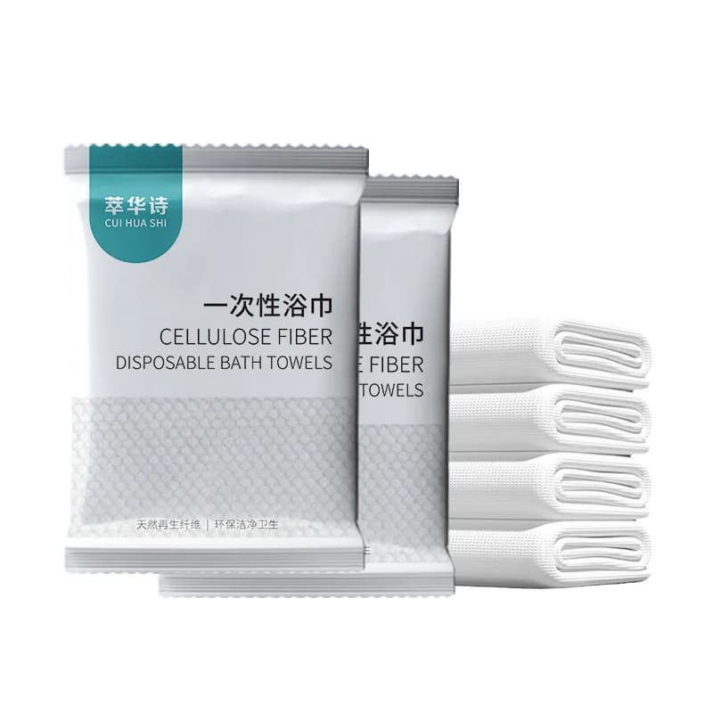 Asciugamano da bagno compressibile monouso, asciugamano da bagno in cotone riutilizzabile, adatto per campeggio, nuoto, viaggi, escursionismo, asciugamano monouso.