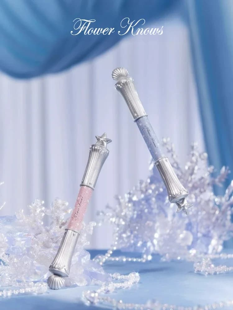 Flower Shells Jewelry Collection: Illuminating Bicolor Effect Silk Pen, Long Life, Bright Pearl for Make-up