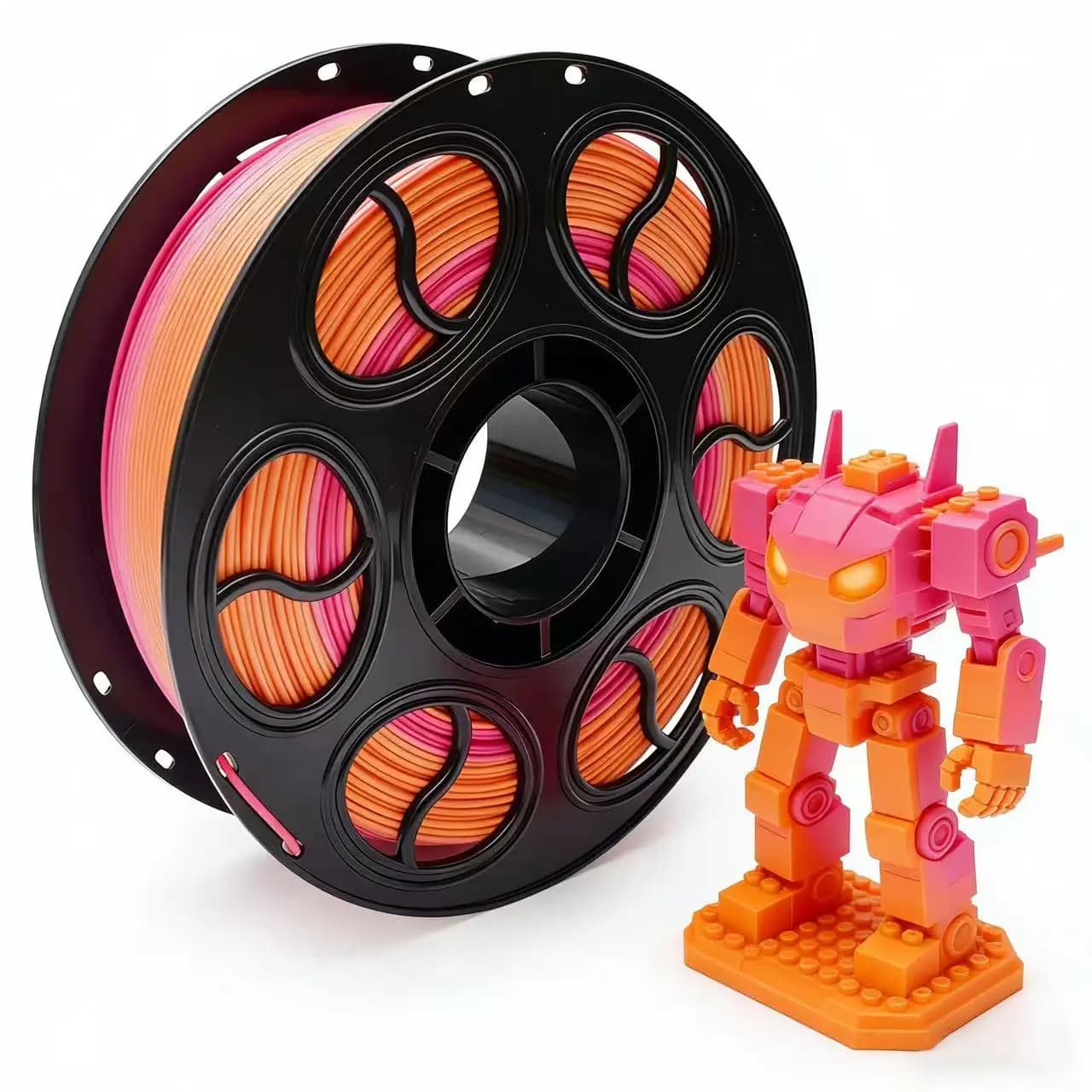 Filamento PLA Opaco per Stampa 3D 1.75mm 1kg, Basso Deformarsi per Stampanti 3D FDM, Artistico/Funzionale