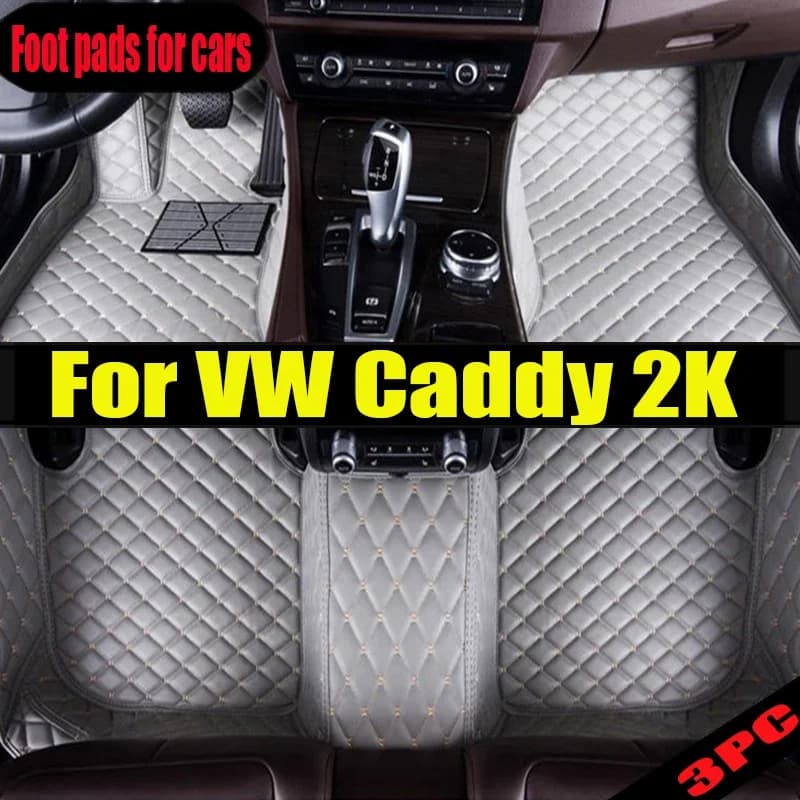 Tappetini auto originali per VW VW Caddy 2K 2015 ~ 2019 Accessori impermeabili Para Auto Tappetini per auto Tapetes Para Carro Accessori auto