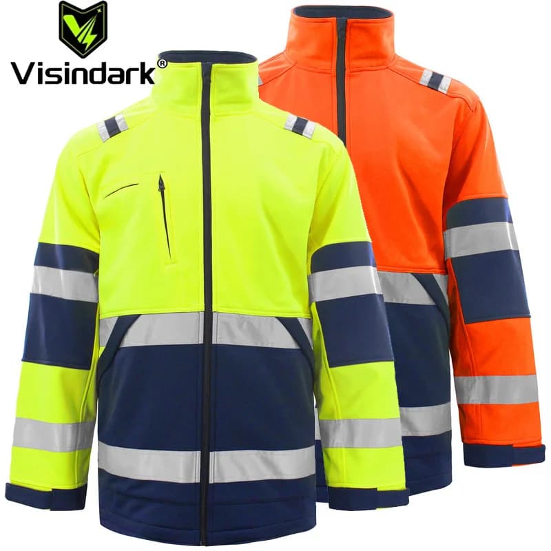 Giacca riflettente per moto inverno Warm Up giacca da ciclismo in pile termico bicicletta MTB abbigliamento da bici da strada giacca antivento