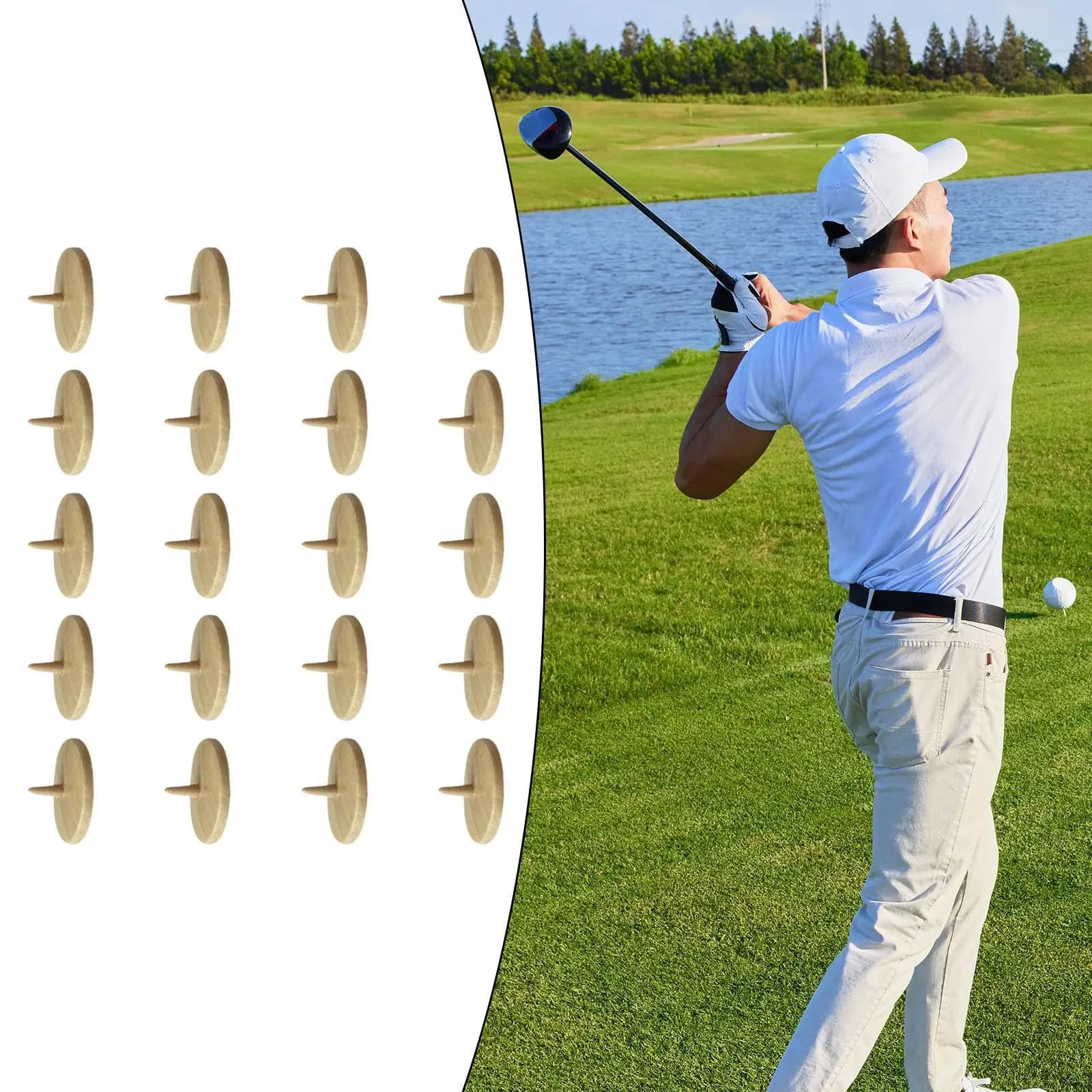 20 pezzi Marcatori per palline da golf Marchio unico per sport all'aria aperta sul campo da golf