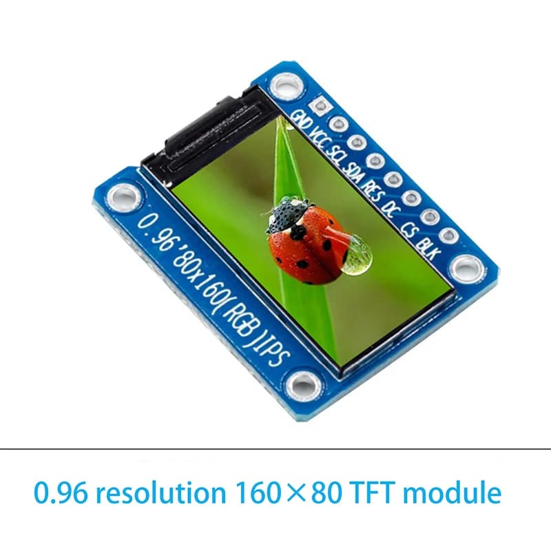 Modulo Display OLED IPS da 0,96 Pollici Y-1 PC 80*160 65K RGB ST7735 Scheda LCD TFT per Progetti Elettronici Fai-da-Te Arduino