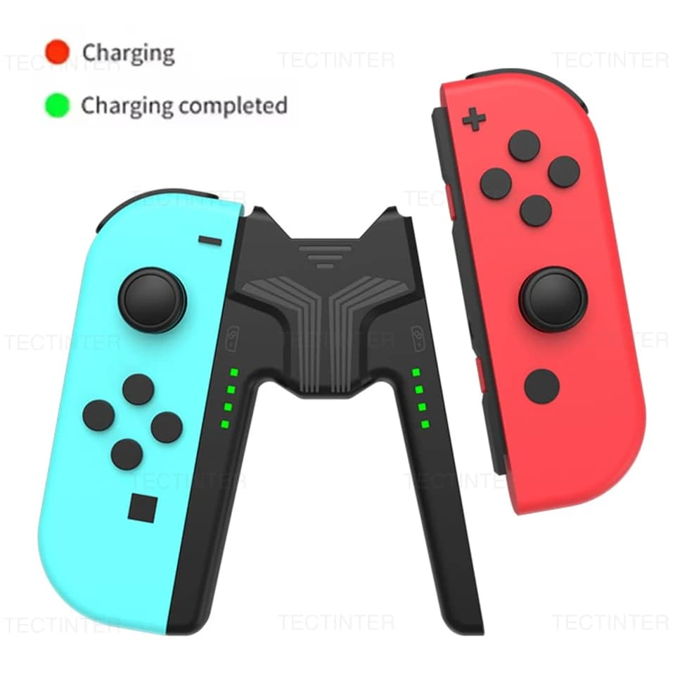 Charging Grip for Nintendo Switch 1/Oled Joystick-Controller Handle Bracket Charger Dock Station Stand For NS Switch Accessories