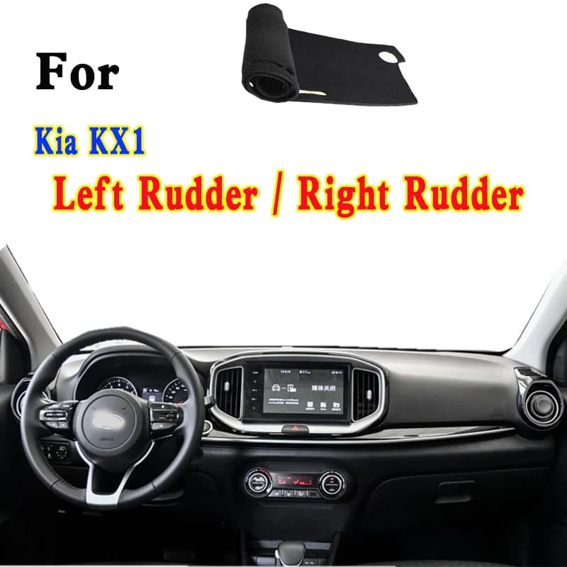 For Kia KX1 Stonic 1.4 EX Dashmat Dashboard Cover Instrument Panel Insulation Sunscreen Protective Pad Ornaments