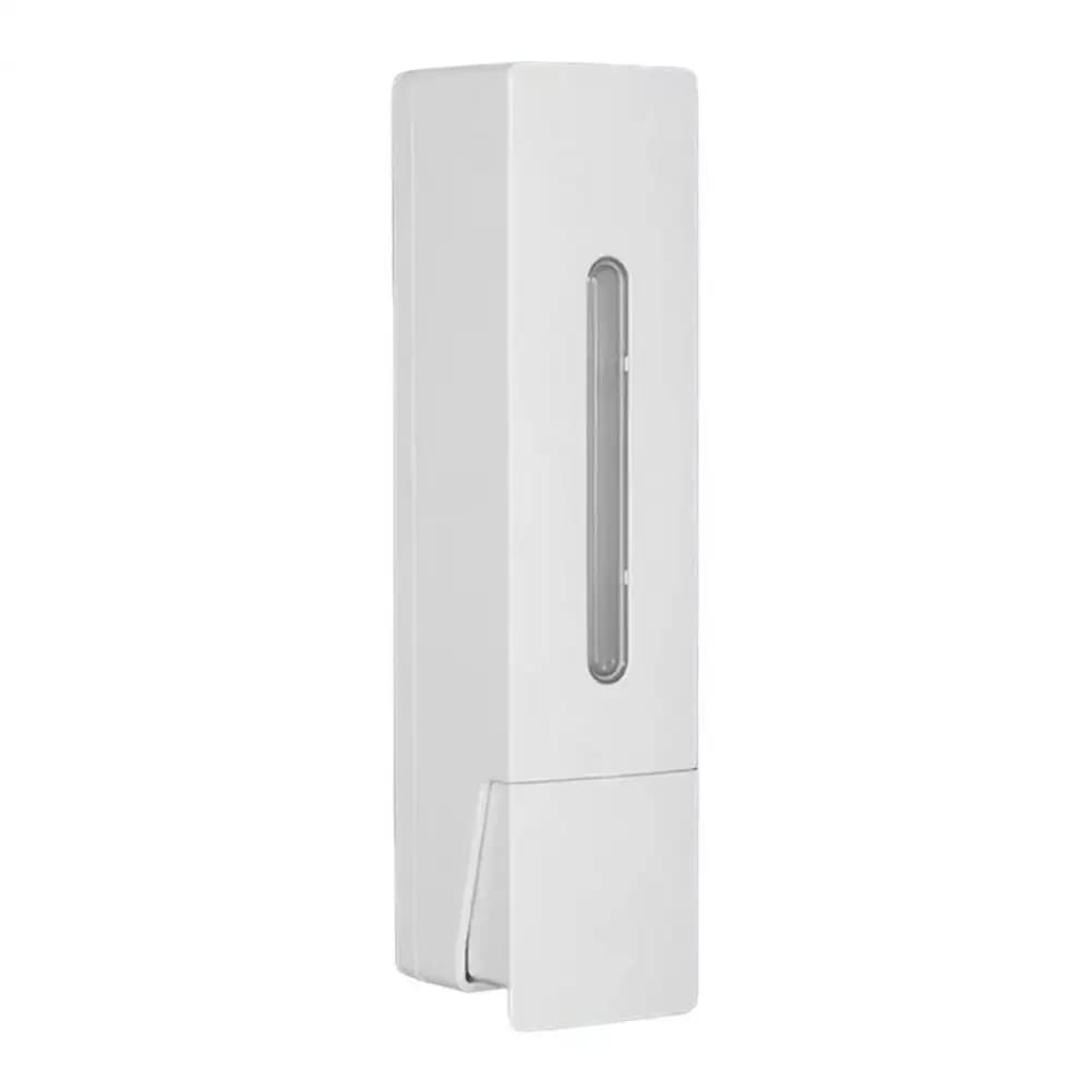 Dispenser di sapone liquido da 400 ml Dispenser di sapone a parete Dispenser di shampoo per sapone a 3 camere montato a parete Set con visiva per doccia