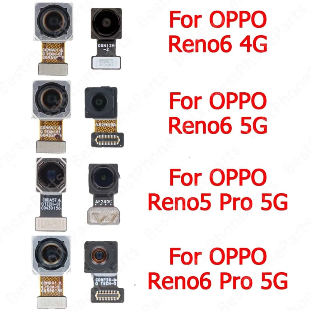 Modulo fotocamera posteriore Selfie per OPPO Reno5 Reno6 Reno 5 6 Pro 5G vista posteriore grandi pezzi di ricambio per fotocamera posteriore frontale frontale