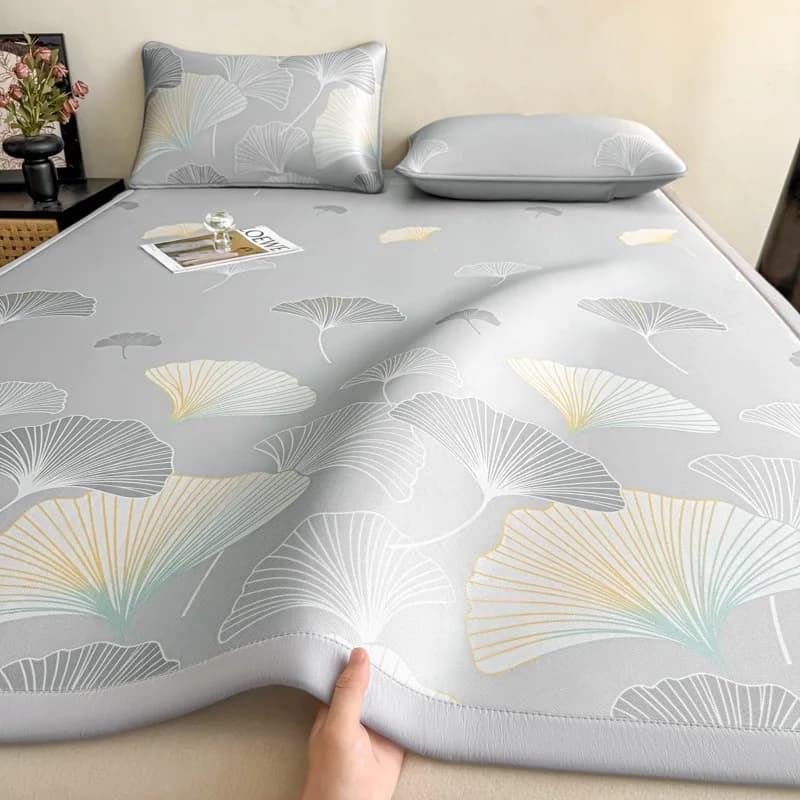 Summer Cooling Bedsheet Skin-friendly Washable Summer Sleeping Mat Lightweight Comfortable Smooth Air Condition Cushion Sheet