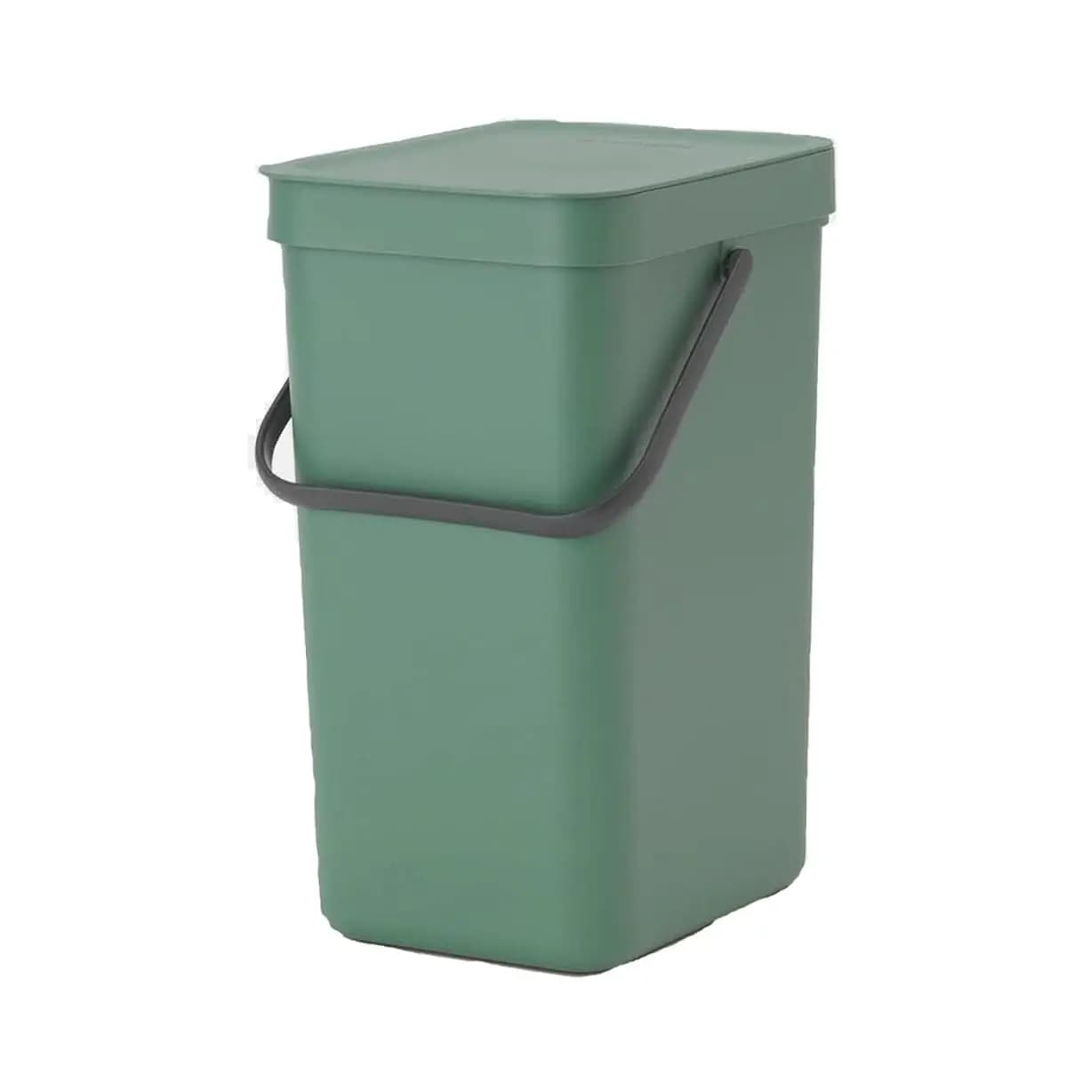 Contenitore per la Raccolta Differenziata da Cucina Sort & Go | S / 3,2 Galloni / 12 Litri | Verde Abete