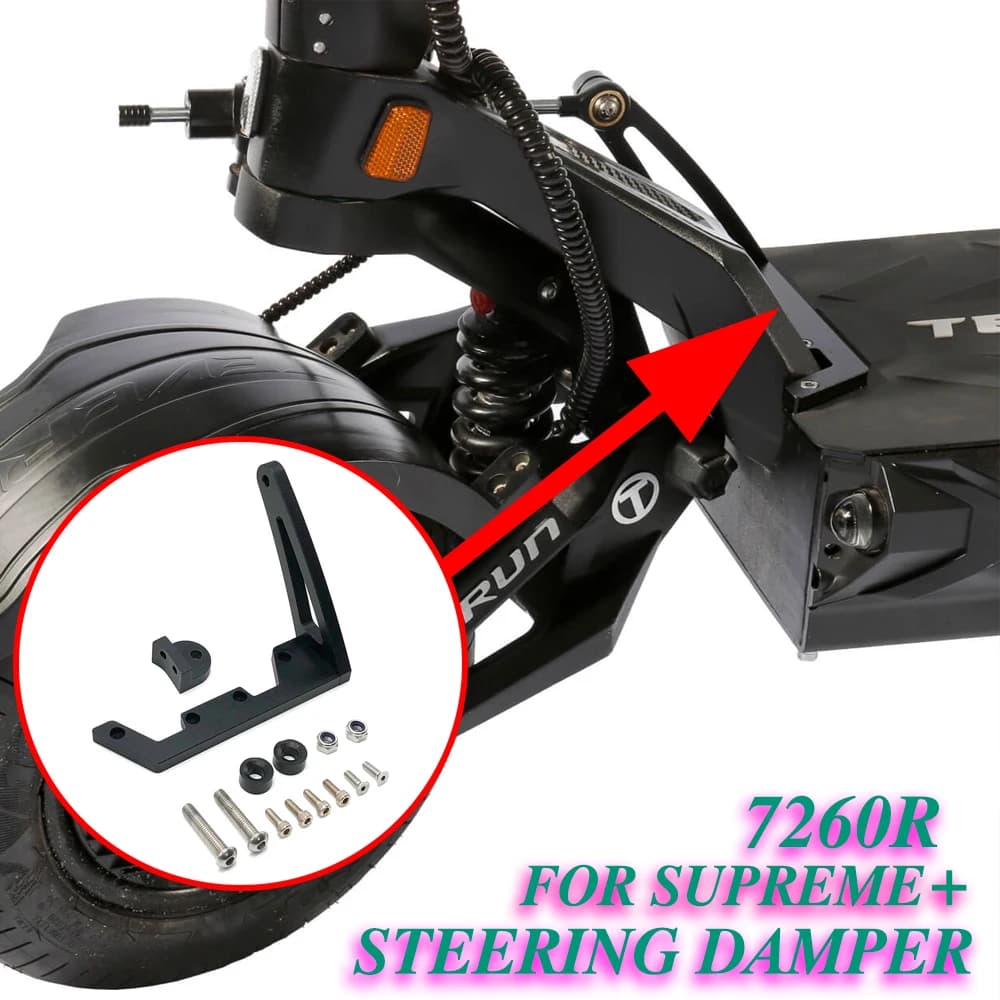 Kit Ammortizzatore di Sterzo per Supreme+ V2, Staffa di Smorzamento, Parte per Scooter Elettrico, Adatto per TEVERUN e Supreme+ 7260R