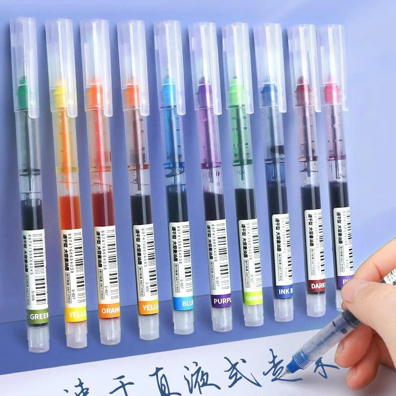 10 Pz/set Penna Gel Penne Scolastiche Set Penna 0.5mm Colorer Inchiostro Studente di Cancelleria Scrittura Forniture Penna a base d'acqua Scrittura Strumenti di Pittura