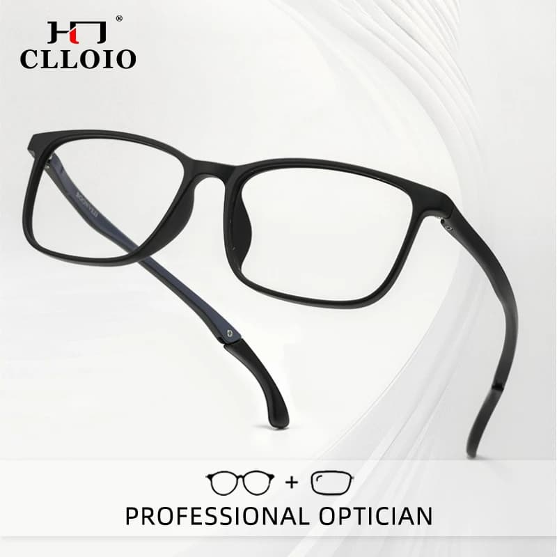 CLLOIO Occhiali da vista ultraleggeri regolabili sportivi antiscivolo per miopia, per basket, occhiali da lettura con prescrizione progressiva per uomo