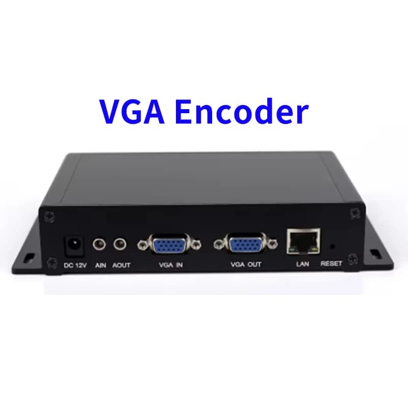 Encoder VGA H.265, Encoder Audio/Video HD VGA per Conferenze, Gaming, Educazione, IPTV, Scheda di Acquisizione VGA a IP Senza Loop Out di Alimentazione