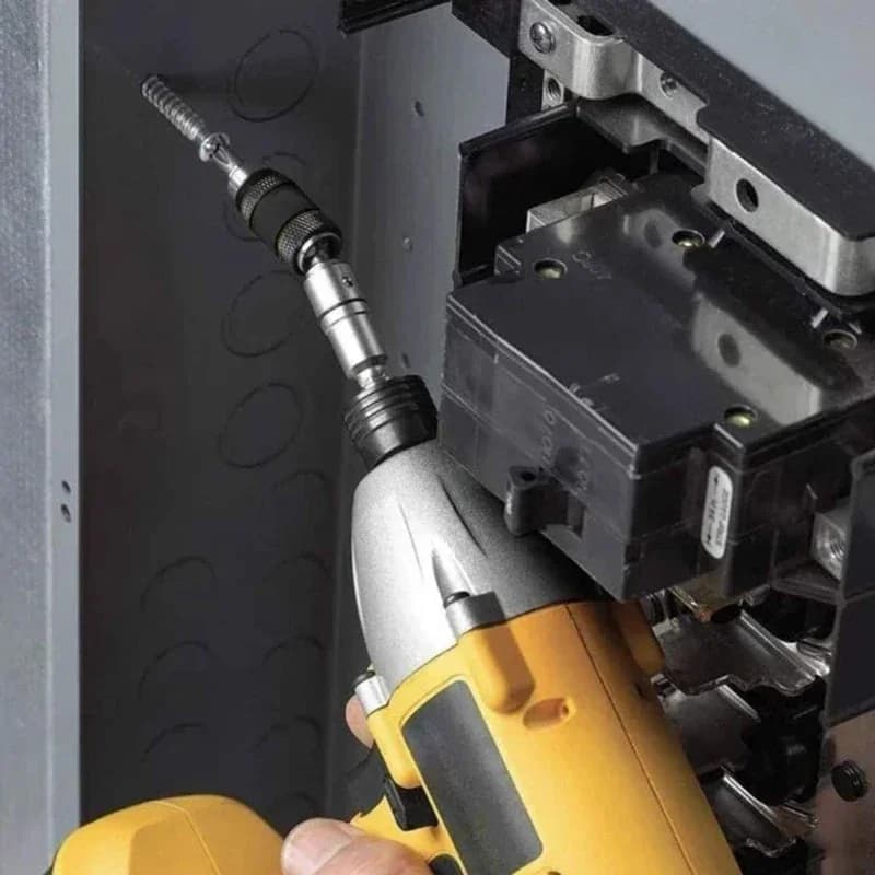 1/4" Hex Screwdriver Bit Holder Magnetic Ring Quick‑Change Drive Guide Drill Bit Extension Rod Adapter Practical Hand Use Tool