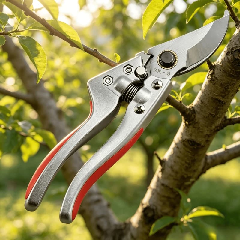 SK5 Stainless Steel Pruning Shears Labor Saving Garden Scissors Fruit Tree Floral Branch Trimmer Gardening Cutting Tool