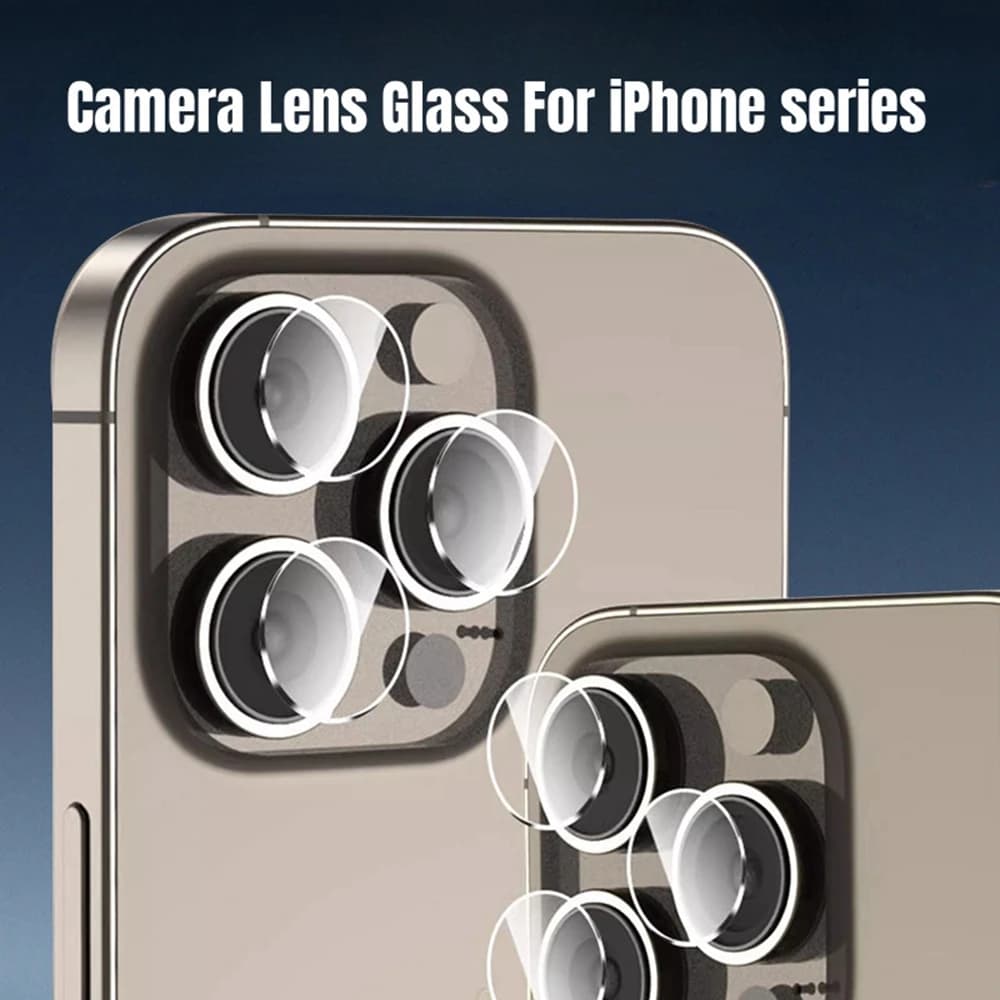 5 Pezzi Pellicola Protettiva in Vetro per Fotocamera iPhone 14Pro 15 Pro Max Plus, Protezione Schermo Posteriore DYM per Obiettivo iPhone 16ProMax