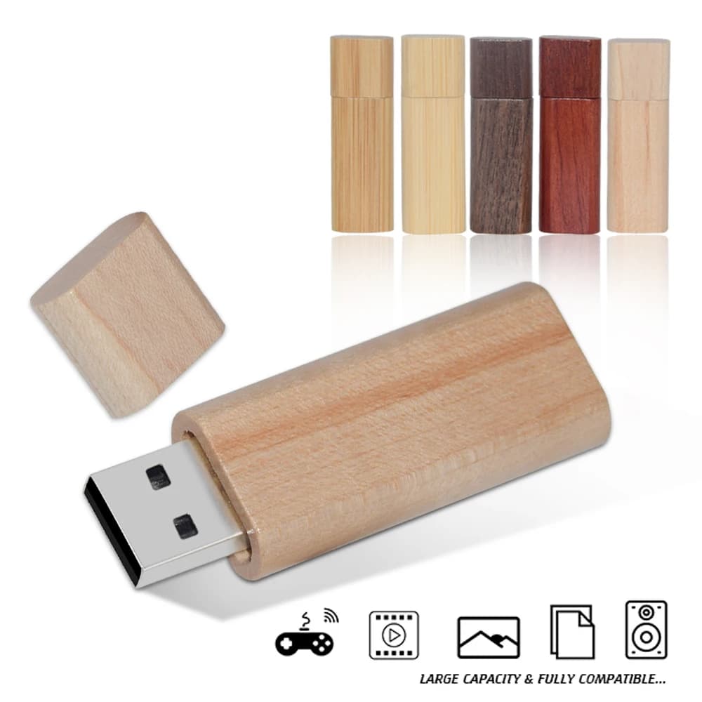 Chiavette USB 2.0 in legno Pen Drive in legno di acero 32GB 64GB fotografia Memory Stick regalo di nozze