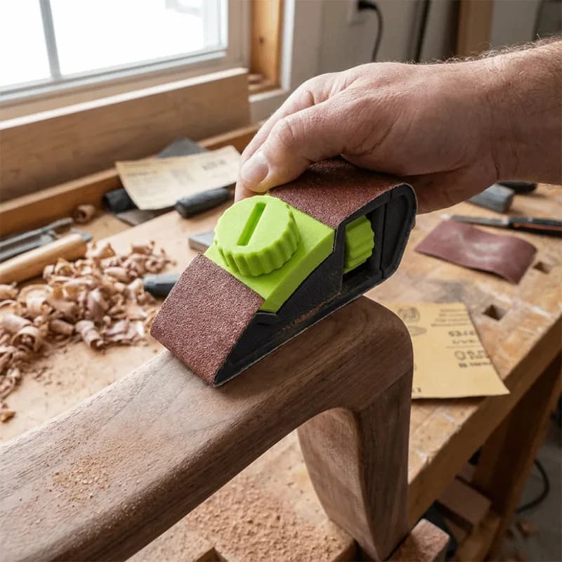 3d Print Quick Lock Sandpaper Holder Adjustable Tension Hand Sanding Clamp Handheld Polishing Tool Wood Model Sanding Accessory