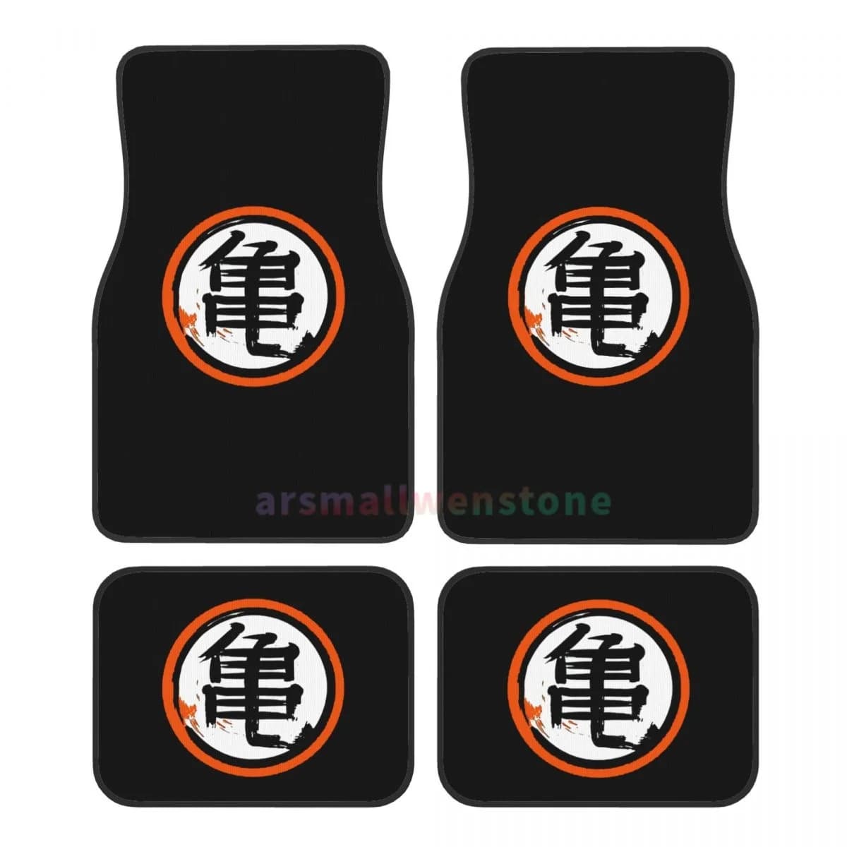 DBZ Kanji Car Mat Rear Rear Rubber Rugs Durable Car Floor Cover Suitable for most vehicles