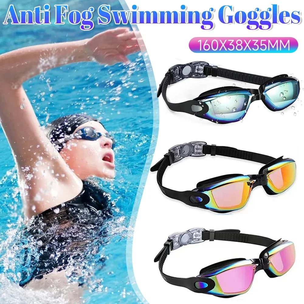Adjustable HD Swimwear, Anti-fog Lens with UV Protection, Anti-infiltration Eyelets for Adults, Swimming Accessories 2025