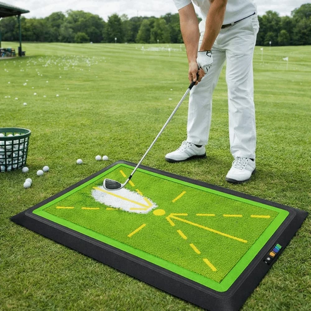 Ball Display Track Golf Training Pad Directional Mat High Quality Golf Strike Mat Beginner Training Portable Golf Ball Trace