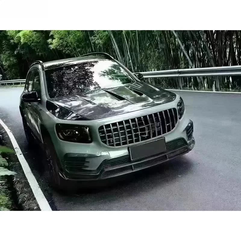Carbon Fiber Lip, Rear Diffuser, Exhaust Tips & Front Vents Car Body Kit