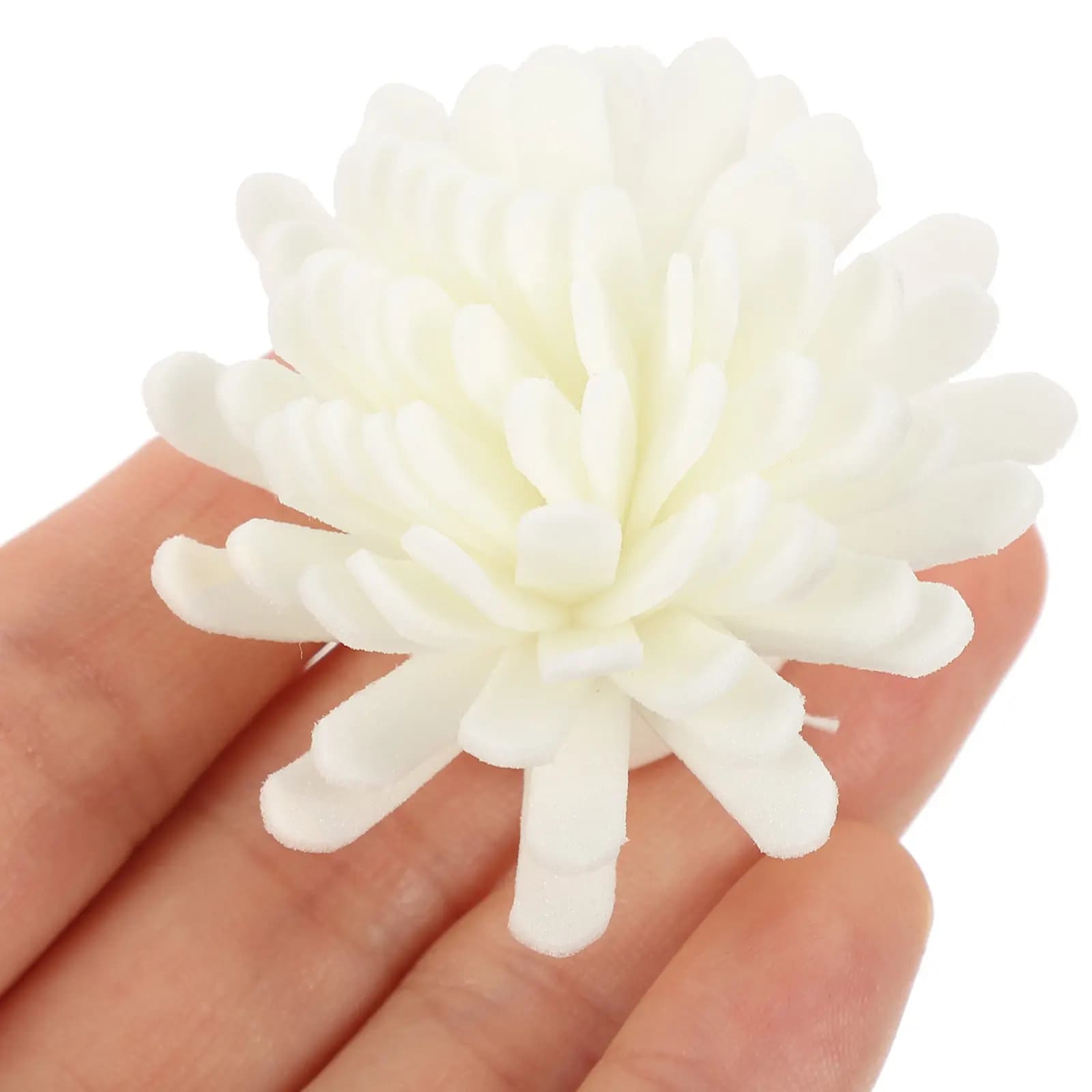 100Pcs Pe Artificial Chrysanthemum Aromatherapy Diffuser Flowers for Home Office Bathroom Desk Decor Small Lightweight Scent