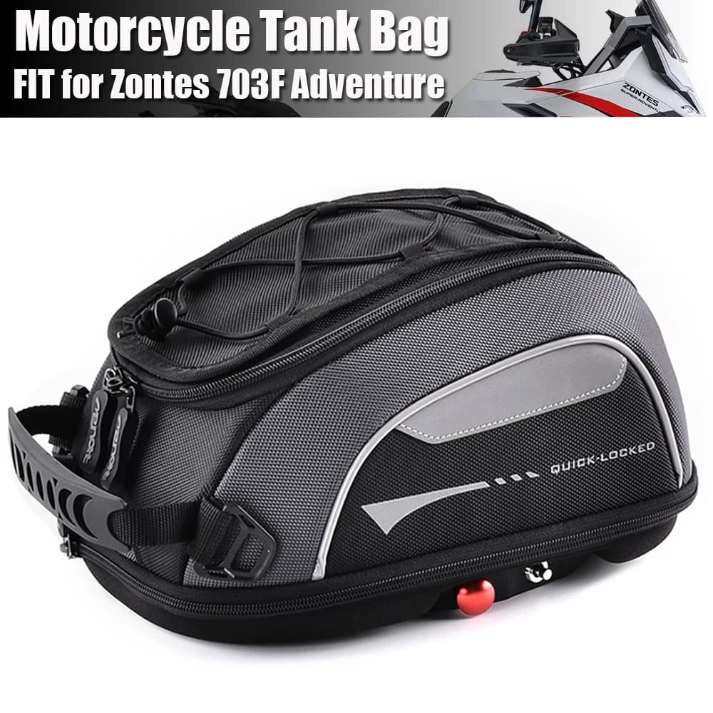 Per ZONTES 703F Adventure 703 F Borsa da serbatoio per moto Bagagli da viaggio da corsa F703 Rotazione bloccata Antifurto Carburante Carrie Top Case