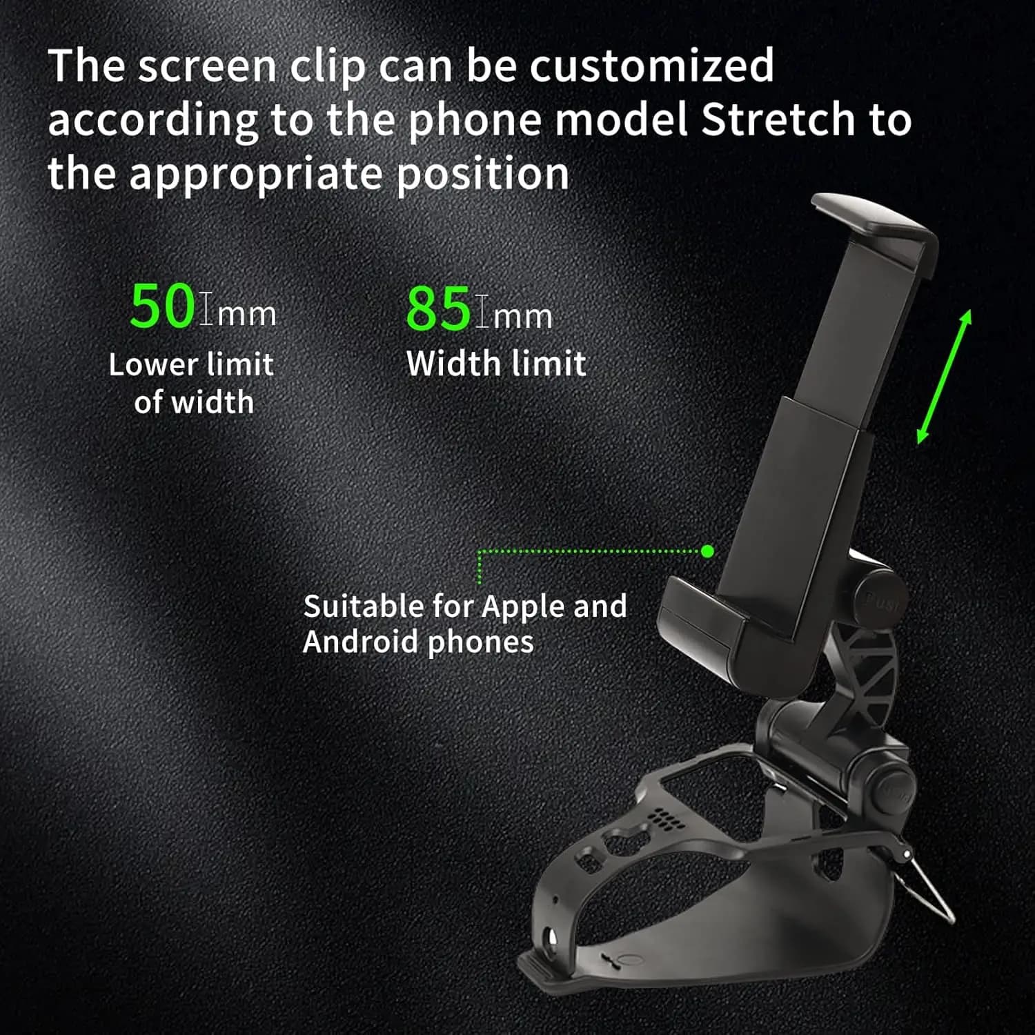 Supporto per telefono RALAN per accessori controller PS5 Dualsense Edge, clip da gioco mobile regolabile