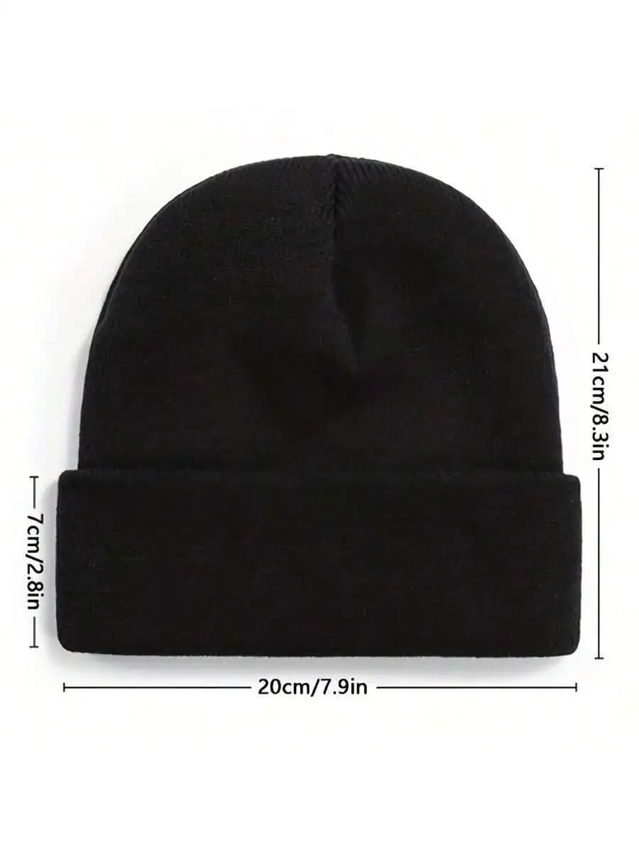Soft Warm Knit Beanie Hat For Men Women Cuffed Winter Ski Cap