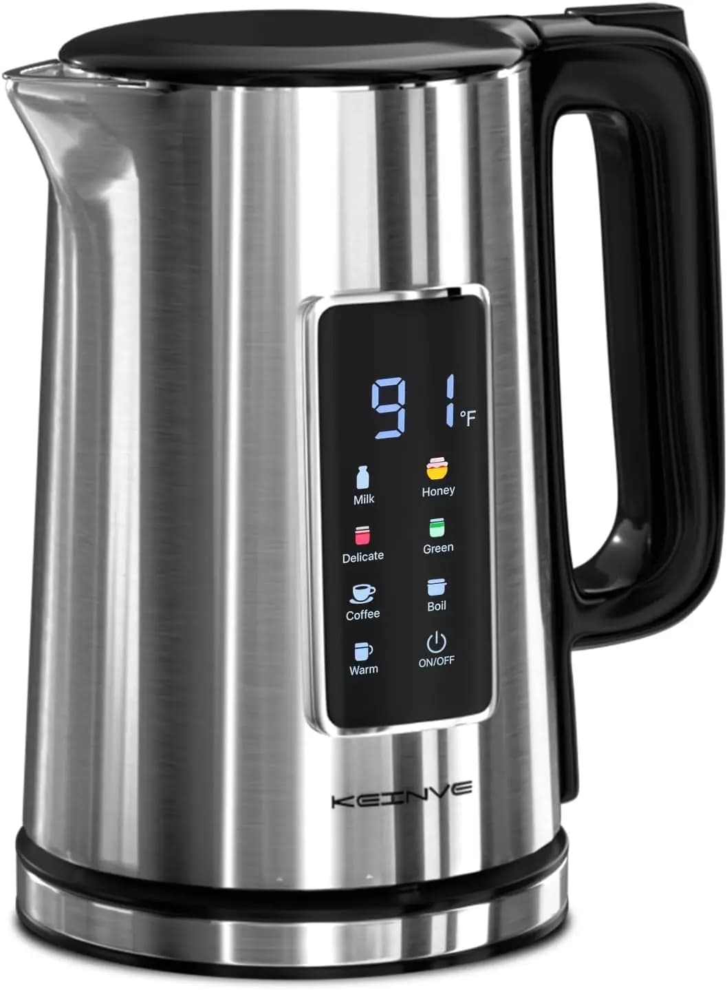 Bollitore Elettrico 1.7L, con Schermo Touch, Spegnimento Automatico, Doppia Parete, 6 Temperature Preimpostate, Ebollizione Rapida