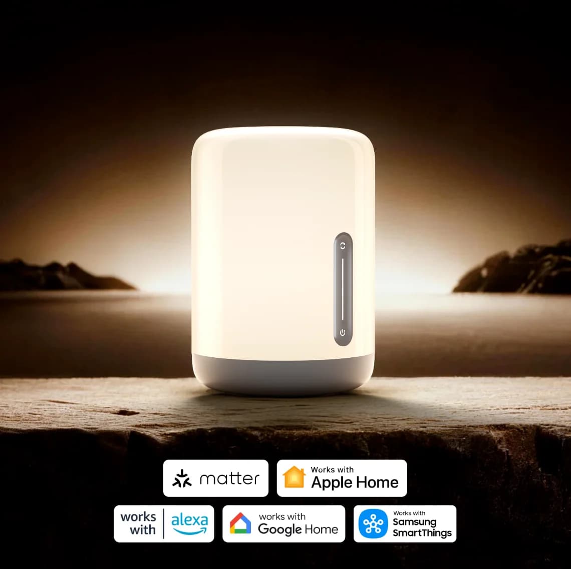 Yeelight Bedside Table Lamp Smart LED D1 Dimmable 2700K-6500K RGB Color Changing Touch Control Night Light Matter Thread