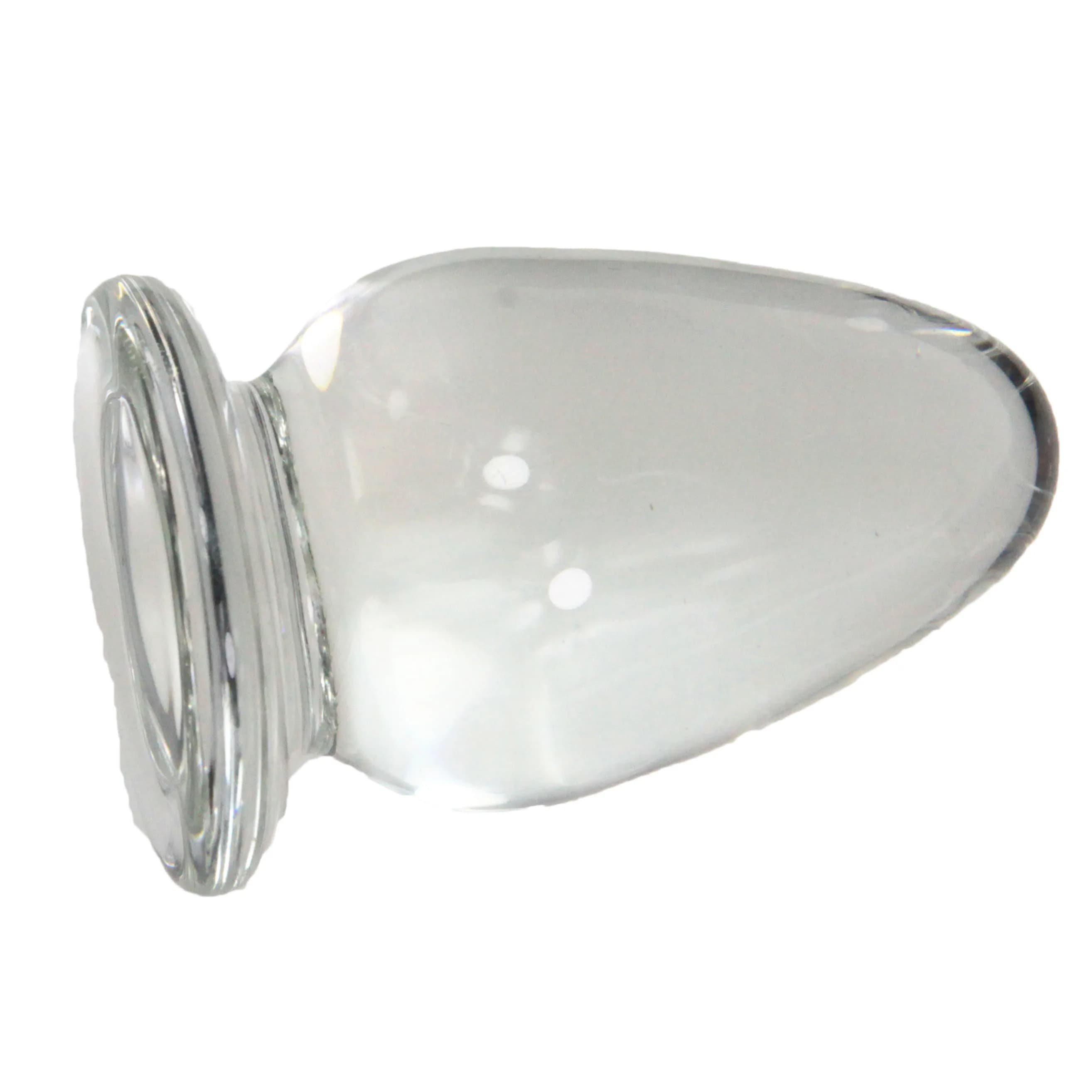 Ball Glass Anal Plug Clear Crystal Tapered Anus Butt Plug Sex Toys For Adult Masturbation 73x42mm Gay Lesbian Games