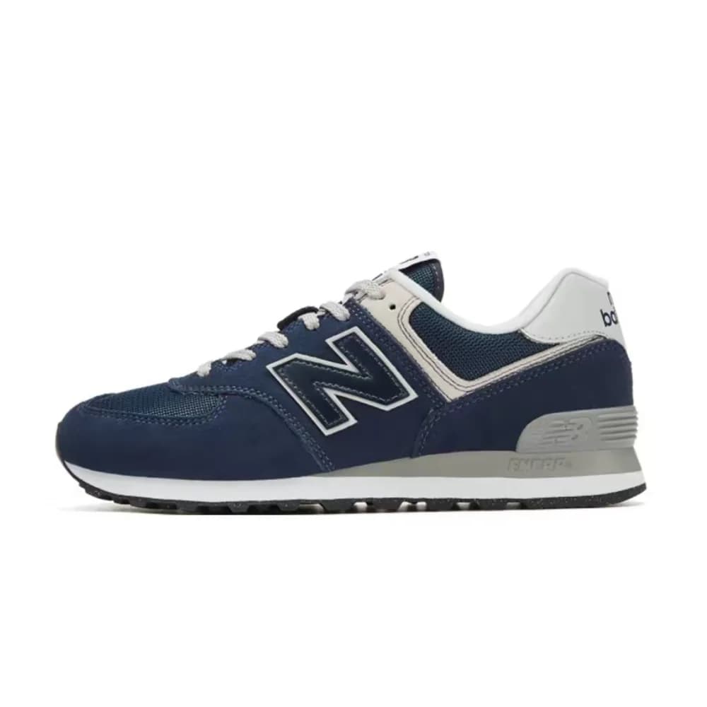 New Balance NB574 Unisex Low-Top Running Shoes – Dark Blue, Retro Lettering, Non-Slip, Durable & Lace-Up ML574EVN