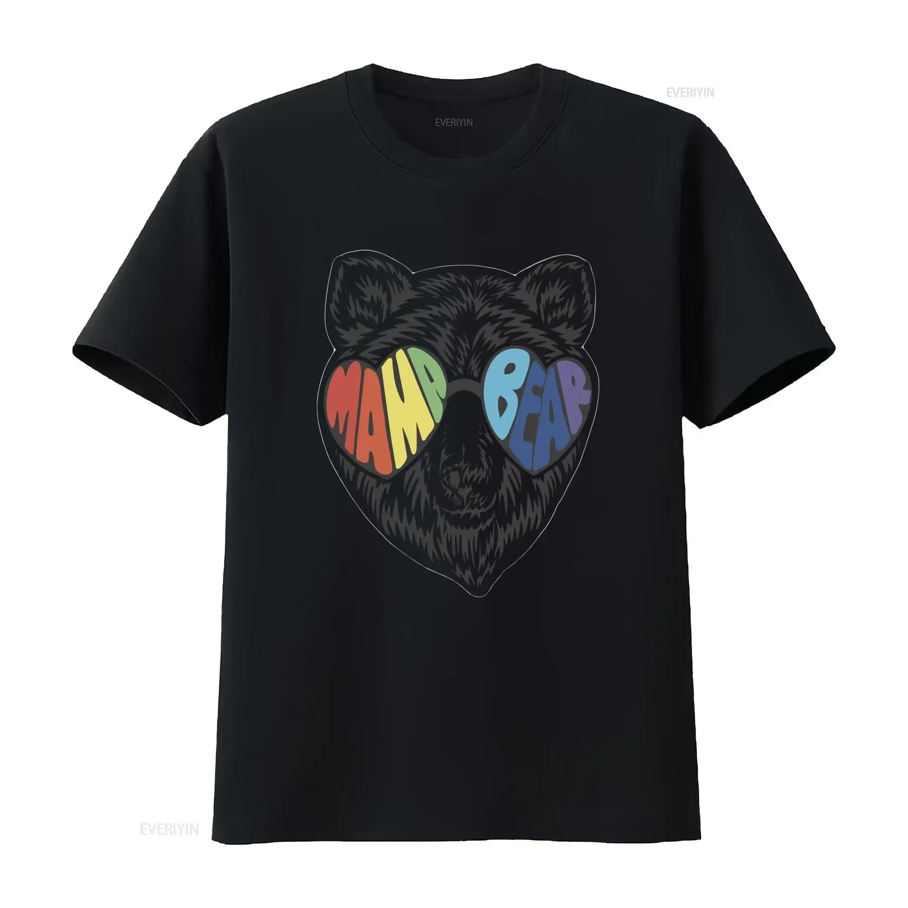 Mama Bear T Shirt Occhiali da sole Divertente Mamma Nuova Madre vintage Lavato Casual homme streetwear Comodo e versatile abiti firmati