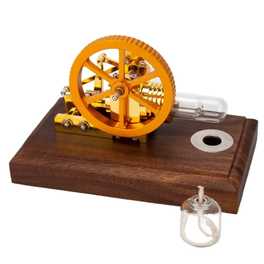 Modello di Motore Stirling ad Aria Calda, Modello di Motore a Combustione Esterna, Giocattolo Educativo Scientifico, Decorazione da Scrivania