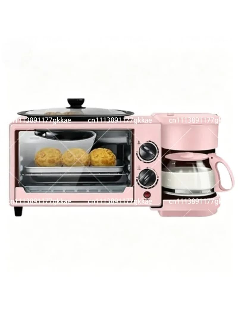 3-in-1 Multifunction Breakfast Machine 12L Oven with Coffee Maker and Frying Pan Kitchen Appliance