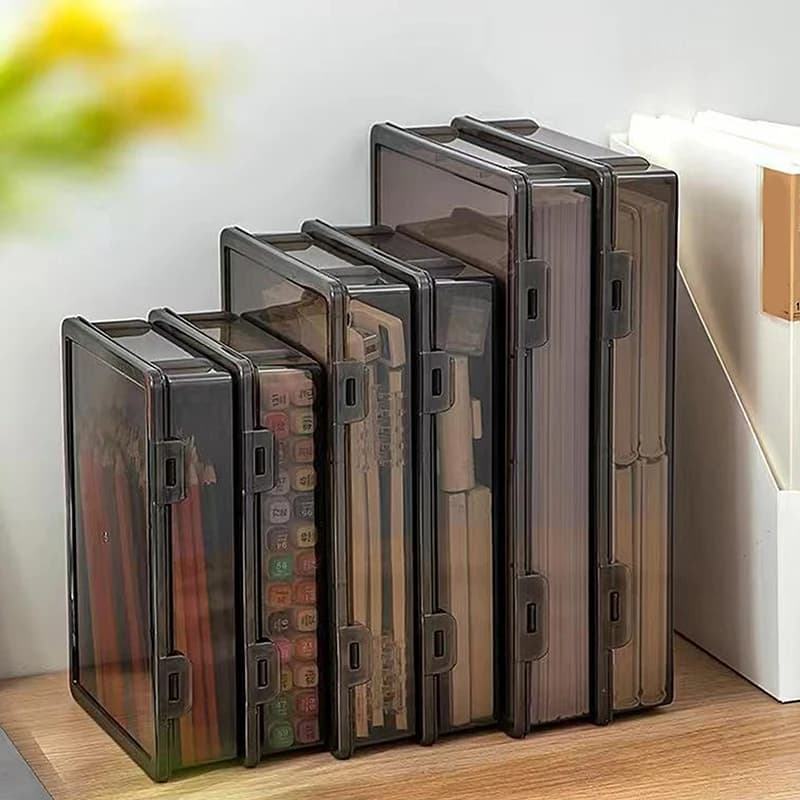 Scatola porta documenti A4 antipolvere per organizer per documenti domestici all-in-one da 1 pezzo