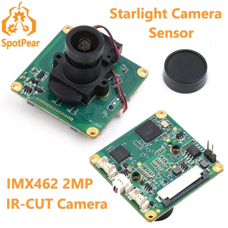 Fotocamera Raspberry Pi Starlight IR-CUT Sensore IMX462 ISP integrato Messa a fuoco fissa 2MP 100/127 gradi
